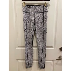 Lululemon Black & White Speckled Leggings